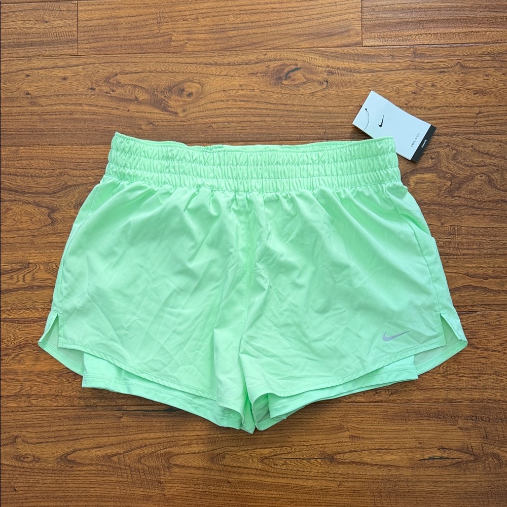 Nike Women's Dri Fit Mint Green Athletic Shorts